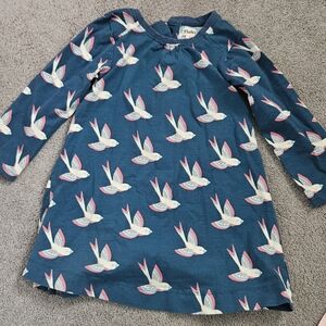 Hatley Blue and Pink Bird Pattern Dress